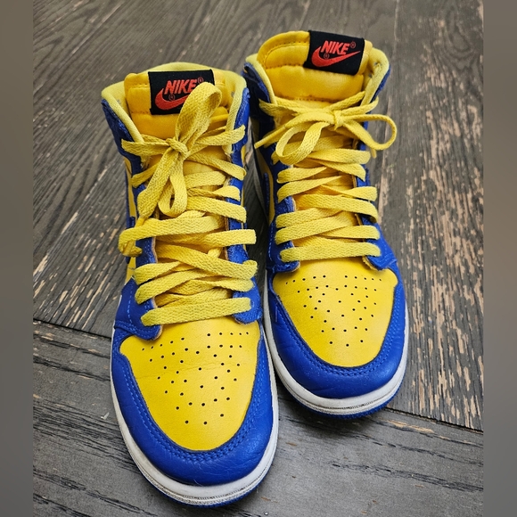 Nike Air Jordan 1 Retro High OG PS Reverse Laney Kids Unisex Size 3Y FD2597-700 - Picture 4 of 15